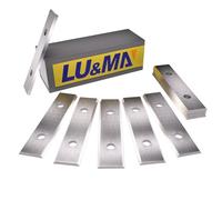 LU&MN Carbide Scraper Replacement Blades, 2.38" / 60×12×1.5mm Double-Edged Reversible Blades, Fits Most Handheld Paint, Glue& Grout Scrapers, 10Pieces