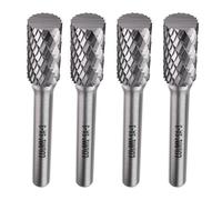 LU&MN SA-3 Tungsten Carbide Burr, 3/8" Head 1/4" Shank, 4 Pcs