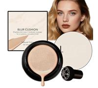 Lu/vie Glo/w Cushion Foundation,Mushroom Head Foundation Cushion,Full Coverage Moisturizing CC Cream,Concealer Brighten BB Cream Make Up for Older Women,Lasting& Evens Skin Tone Natural