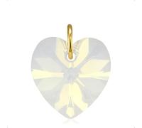 Lua Joia Gold June Birthstone Pendant Only With Sparkly Moonstone Charm Heart Crystal Jewellery for Women Gift for Girls, Mum, Wife, Birthday, Anniversary & Valentine’s