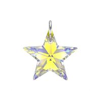 Lua Joia Sterling Silver Star Pendant Only With Crystal Star Charm - Aurora Borealis - Sparkly Jewellery for Women, Gift for Girls, Mum, Wife, Birthday, Anniversary & Valentine’s
