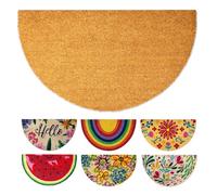 LUA VIKA Coir Doormat - Basic - 40x70 cm - Outdoor Door mat - Front Door mat outside - Half moon Doormats outside