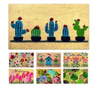 LUA VIKA Coir Doormat - Cactus - 40x70 cm - Outdoor Door mat - Front Door mat outside - Doormats outside