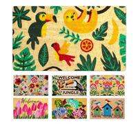 LUA VIKA Coir Doormat - Jungle - 40x70 cm - Outdoor Door mat - Front Door mat outside - Doormats outside