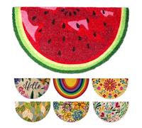 LUA VIKA Coir Doormat - Watermelon - 40x70 cm - Outdoor Door mat - Front Door mat outside - Half moon Doormats outside