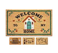 LUA VIKA Coir Doormat - Welcome to my home - 40x70 cm - Outdoor Door mat - Front Door mat outside - Doormats outside