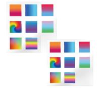 LUAATT Gradient Filter Screen Sheet Compatible for Casio AE-1200,8 Types Of High Transparency Colorful Filters,16 Pack Watch Screen Modification Decal