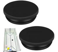 LUAATT Perfect Replacement Stopper Plug Compatible with Stokke Flexi Bathtub,2 Pack Black Silicone Round Plug,No Water Leakage
