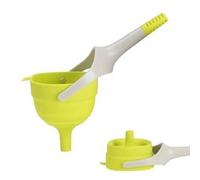 Luabue Kitchen Funnel Collapsible Food Grade Silicone Funnel for Filling Bottles or Containers, Large Wide Mouth Funnels Jam Funnels with Handle & Hanging Hook for Water Oil Liquid Transfer, 10.5cm