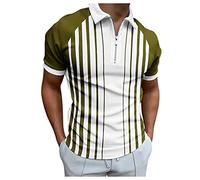 Luadnysin Golf Shirts Mens UK Men Spring Tops Clothes Men's Clothing for Short Sleeve Trojan Fashion Polos Yellow 3XL