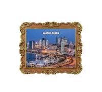 Luanda Angola Refrigerator Magnet 3D Travel Souvenir Fridge Decoration Magnetic Sticker Craft Collection