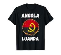 Luanda Angola Retro Vintage Angolan Flag Souvenirs T-Shirt