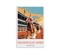 LuaNi The Kentucky Derby Louisville Vintage Travel Posters 08x12inch(20x30cm) Canvas Art Poster And Wall Art Picture Print Modern Family Bedroom Decor Posters