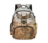 Luarisgur Cute Backpack for Girls School Backpacks for Kids Bookbag for Kindergarten Primary Elementary School Bags 17 Inch, Camo Hunting Deer, L, Kids Backpacks