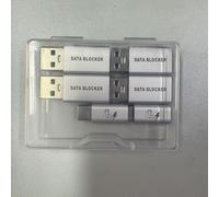 LUARXSIN USB Data Blocker & USB C Data Blocker, Type A & Type C Data Blocker Only for Charge, Protect Against Juice Jacking, Refuse Hacking Provide Safe Charging (6 Pack Silver(AA*2+AC*1+CA*1+CC*2))