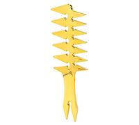 Luatoxry Texture Comb Men, ABS Styling Comb for Men, Portable Wide Tooth Combs, Multipurpose Double Sided Combs for Home, Salons Creating Unique Hair Styling, 7.9x3.1x0.2in, Gold