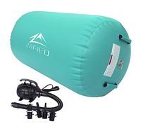 LUBAKED Inflatable Gymnastics Mat, 75cm Air Barrel, Green for Training, Fitness, Yoga, Home, Gym