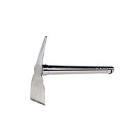 LUBAN pickaxe made of stainless steel, length: 39cm, rustproof metal pickaxe for rough work on hard, stony ground