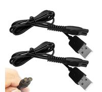 Lubarion USB Charging Cable 2-Pack - Compatible with Philips One Blade, Compatible with Norelco Shavers - 5V 1A Electric Razor Charger Cord - Cable for Men’s Trimmer & Grooming Accessories