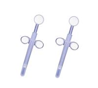 Lube Applicator Injectors, 2 Pcs Lube Applicator Launcher with Smooth Rounded Tip, Reusable Lubricant Tube Shooter, for Men Women Couples (White)