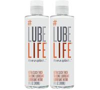 Lube Life Ultra Thick Slick Silicone-Based Lubricant, Water Resistant, Thick Silicone Lube for Men, Women and Couples, 240 ml (Pack of 2)