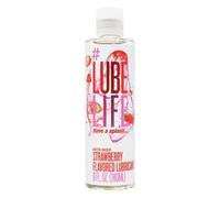 Lube Life Water-Based Strawberry Flavored Lubricant, Personal Lube for Men, Women and Couples, Made Without Added Sugar, 240 ml