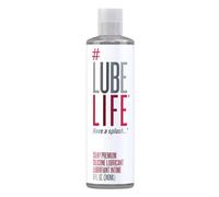LubeLife Silky Premium Silicone Lubricant, Extra Cushiony, Silky Smooth, Luxe Formula for Women, Men, and Couples, Unscented, Non-Sticky and Water-Resistant, 8oz