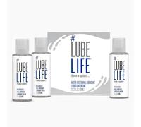 #LubeLife Water-Based Anal Personal Lubricant Travel Pack, 3 x 2 Fl Oz Anal Lube for Men, Women and Couples, Non-Staining