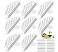 LUBERDUSH 8 Pack Cat Water Fountain Filter & 10 Pack Replacement Fliter Sponges, Compatible with Uahpet 67oz/2L Automatic Pet Fountain, Pack of 18