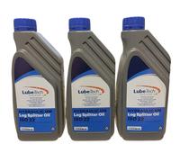 LUBETECH LOG SPLITTER OIL 3 x 1 LITRE, A HIGH SPECIFICATION ISO VG 22 HYDRAULIC LOG SPLITTER OIL UK MADE