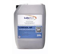 LUBETECH LUBESOL SOLUBLE CUTTING OIL 20L, A CHLORINE FREE WATER MIX CUTTING OIL WHICH FORMS A TRANSULCENT WHITE SOLUTION WHEN MIXED, FOR MULTI-METAL MACHINING