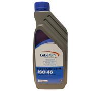 LUBETECH PREMIUM GRADE HYDRAULIC OIL 46 1 LT, A VIRGIN GRADE ISO VG 46 FLUID MADE IN THE UK NOT RECYCLED