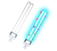 Lubgitsr 11W G23 PLS Replacement UV Bulb, 2 Pcs UVC Ultraviolet Steriliser Light for Ponds, Fish Tank, UVC Filters Machine or Clarifiers