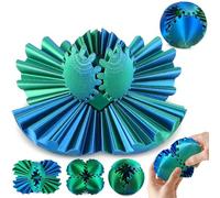 Lubibi 3D Printed Gear Ball Fidget Toy, Steampunk Design with Whirling Gears Mechanism for Stress Relief, ADHD Focus Tool & Sensory Play, Compact Hand Toy for Adults/Kids, Office Travel Anxiety Relief