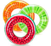 Lubibi 3Pack Inflatable Swimming Ring Pool Beach Float Tube For Kids Adults