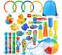 Lubibi Diving Pool Toys Set,25PCS Swimming Pool Sinkers Toys Set for Kids