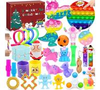 Lubibi Fidget Toy Advent Calendars 2025, 30 Pcs Sensory Fidget Toys Pack, Stress Anxiety Relief Set, 24 Days Christmas Countdown Calendar For Children, Countdown Toys Gifts For Boys Girls 6 7 8 9 10