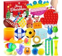 Lubibi Fidget Toys Advent Calendar 2024, Christmas Countdown Calendar with 24 Days of Surprise Fidget Toys for Stress Relief, Ages 5-12