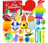 Lubibi Fidget Toys Advent Calendar 2025, Christmas Countdown Calendar Fidget Toy Pack, Stress Relief Sensory Fidget Toys Set 24 Days Surprise Gifts Xmas Present for Adults and Kids 5 6 7 8 9 10 11 12