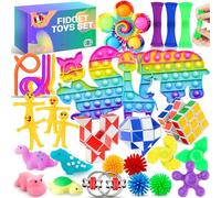 Lubibi Fidget Toys Set, 30 Pcs Fidget Pack With Box, Sensory Anxiety Relief Stress Toys for Autism, Fidget Pack for Party Favors Birthday Party Gifts For Kids, Fun Fidget Toy Set Classroom Reward