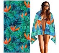 Lubibi Microfiber Beach Towel - Extra Large, Sand-Free, Lightweight Travel-Friendly, Palm Tree Design for Kids, Adults, Family, Gym, Pool (160 * 80cm)