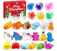 Lubibi Mochi Squishy Toy Advent Calendar 2025, 24 Day Countdown Christmas Advent Calendar Gift, Stress Relief Toys, Christmas Surprises For Boys Girls 3 4 5 6 7+12 Years Old