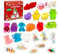 Lubibi Mochi Squishy Toys Advent Calendar 2025, Kids Christmas Countdown Calendar, Fidget Toys Squeeze Toys Squishy Balls With Water Beads, Christmas Xmas Gifts for Kids Boys Girls 3 4 5 6 7 8 9