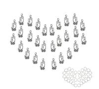 LUBINGSHINE Vintage Color Praying Hands Charms, 100pcs Prayer Pendants Craft Supplies for Bracelets Necklaces Earrings Jewelry Making, Alloy, No Gemstone