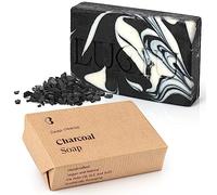 lubiu Activated Charcoal Soap Bar - 100g Scented Black Soap Bar for Natural Body Wash - Deep Cleansing - Body & Hand - for Adult & Teens