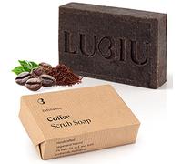 lubiu Exfoliating Soap Bar - 100g Coffee Bar Soap - Scrub Body for Organic Body Wash - Natural Soaps for All Skin Types - Handmade