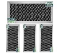 LUBIYACK 4Pcs Microwave Charcoal Filter Replacement for GE JX81H WB02X10956, Microwave Filter Replacement 8.67" x 3.95" Air Carbon Filter