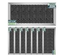 LUBIYACK 8Pcs Microwave Charcoal Filter Replacement for GE JX81H WB02X10956, Microwave Filter Replacement 8.67" x 3.95" Air Carbon Filter