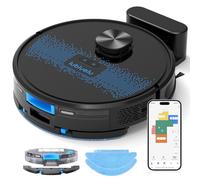 Lubluelu 60D Robot Vacuum Cleaner with Mop, 55dB Lidar Navigation 4500Pa Strong Suction,