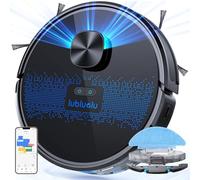 Lubluelu Robot Vacuum Cleaner with Mop, 2 in 1 Robot Vacuum 4000Pa Suction Lidar Navigation, 5 Real-Time Mapping 10 No-go Zone, Wifi/App/Alexa Robotic Vacuum Cleaner for Pet Hair Carpet (Black)